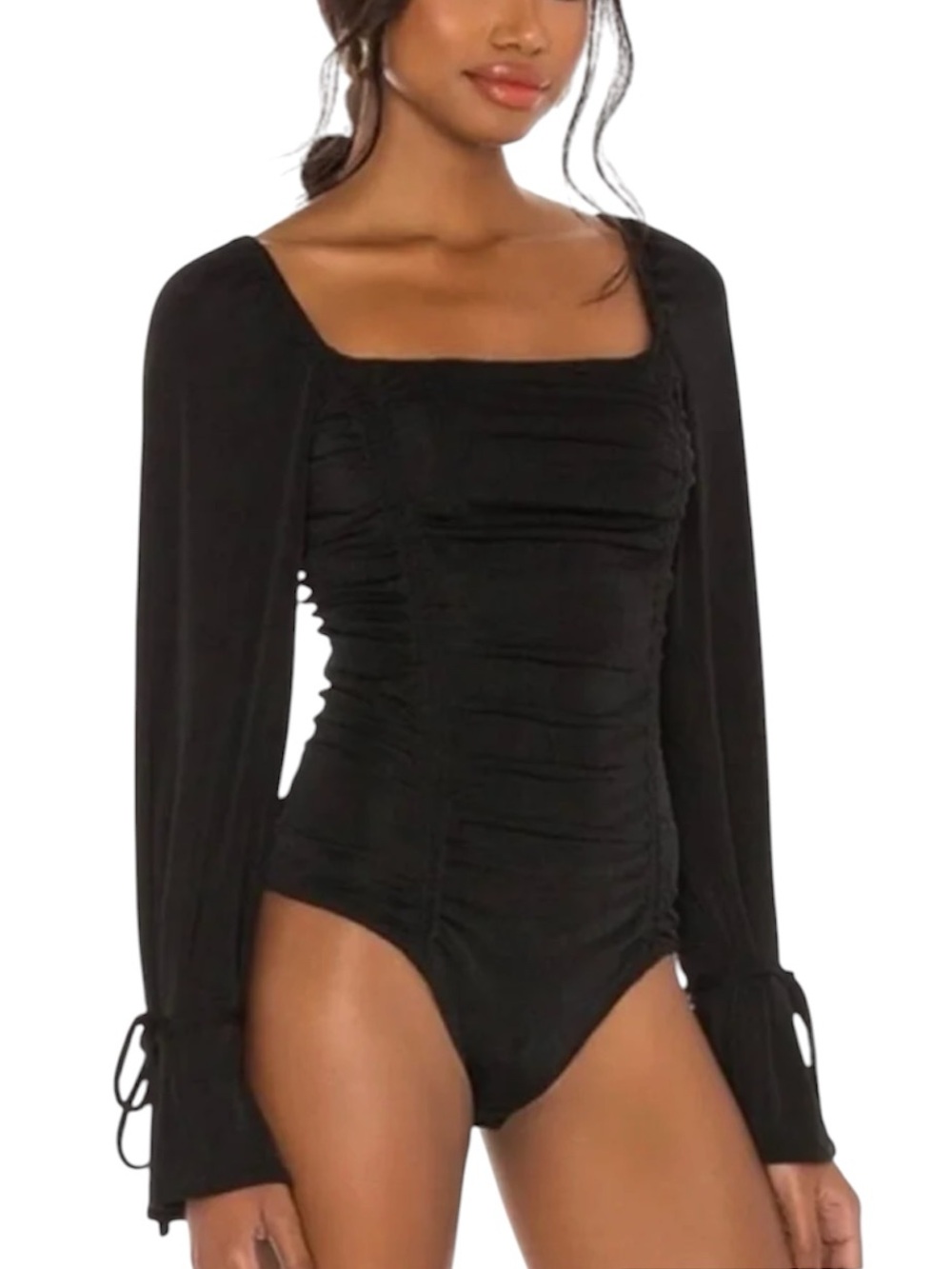 Intimately Free People Meant To Be Ruched Bodysuit black size XS